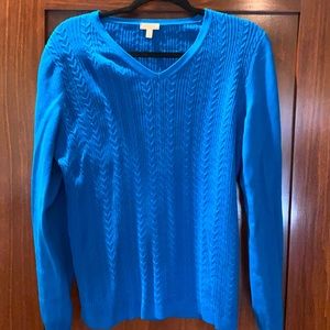 Teal lightweight sweater.